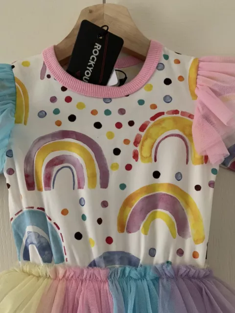 Rock Your Baby Girls Rainbow Dreams Baby Circus Dress - Size 18-24 months 3