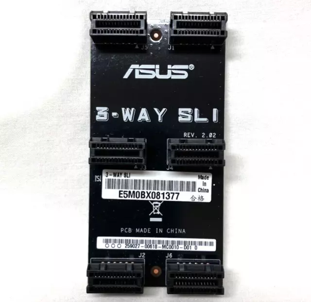 ASUS 3-Way SLI Bridge Connector nvidia Cable Adapter REPUBLIC OF GAMERS Untested