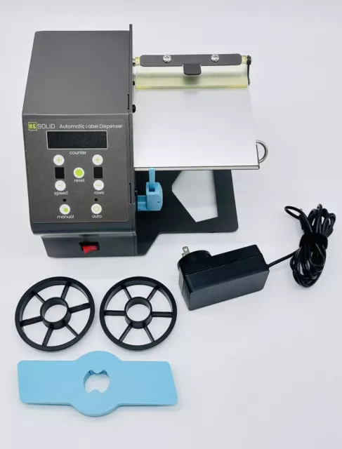 U.S. Solid Automatic Label Dispenser Roll and Fanfold Label, Max Width 4.7"