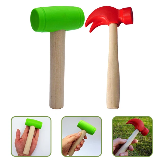 6 pz giocattolo gioco finzione piccolo martello di legno puzzle giocattolo canto