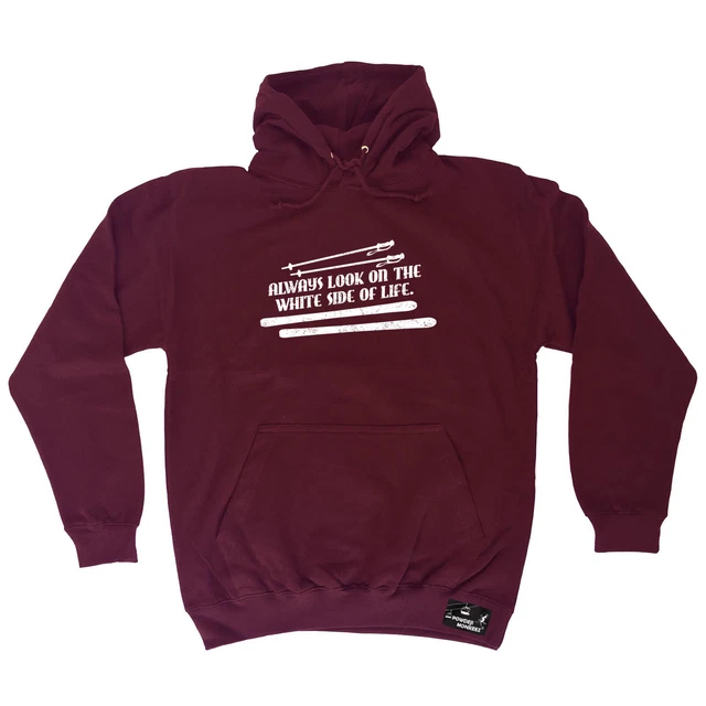 Felpa con cappuccio sci snowboard Pm Always Look On The White Si novità divertenti