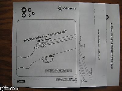 Crosman 150  157 One Exploded View 1 Guide Parts List O-Ring Seal Kit 