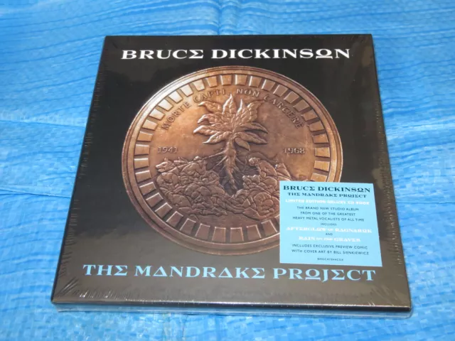 Bruce Dickinson The Mandrake Project Limited Edition Deluxe CD Book EU NEW