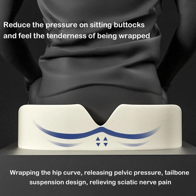 Orthopedic Seat Cushion Pillow For Sciatica Prostate US Hemorrhoid Tailbone M2J7