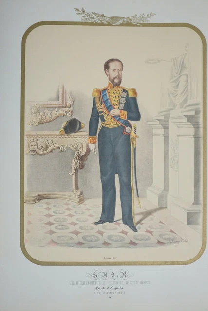 Grande Lithographie XIXe Par Victor Adam - Cerf, Biche, Forêt - Format Ovale 43x29 Cm
