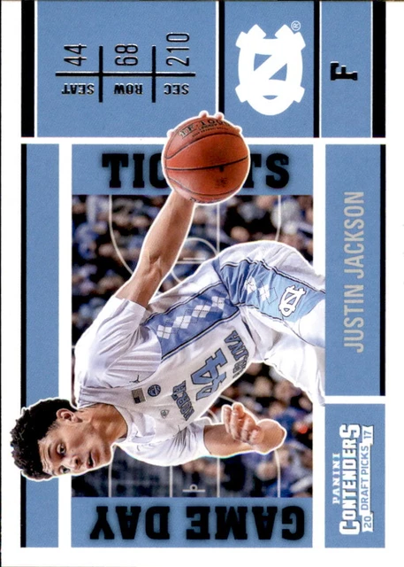 2017-18 Panini Contenders Draft Picks Game Day Tickets #19 Justin Jackson