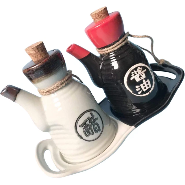 Ceramic Vinegar Jars Japanese Style Oil Vinegar Pot Mini Containers Ceramics