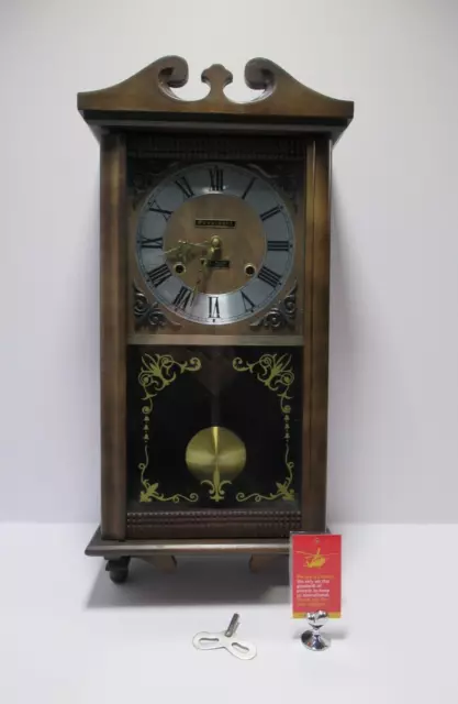 President 31 Day Pendulum Wall Clock 60 x 28.5 cm                            H8B