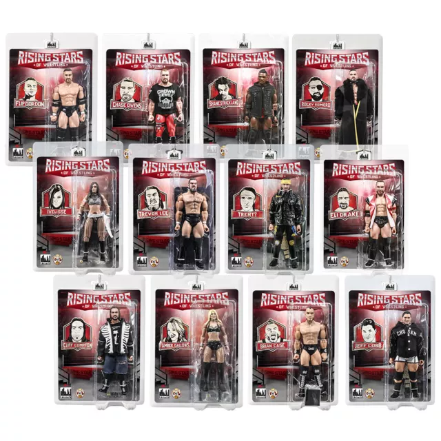 Rising Stars of Wrestling Action Figure Series: Set of 12 Figures
