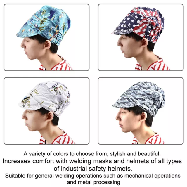 Cotton Absorption Sweat Welding Cap Hat Application Welding Safety Protectiv QCS