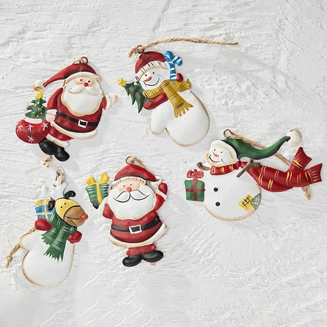 Santa Claus Xmas Tree Ornaments Christmas Hanging Decoration Snowman Reindeer
