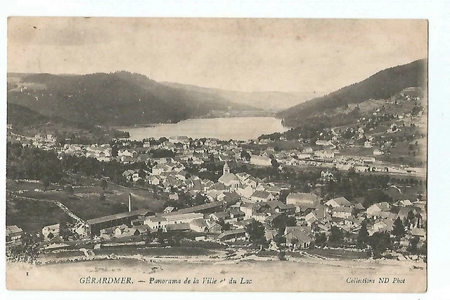 88 Gerardmer Panorama De La Ville Et Du Lac