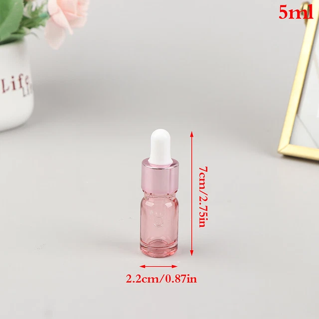 510152050100 ml Oli essenziali in vetro BOCCA DROPPE POSSO POSCIO PINK  C❤M