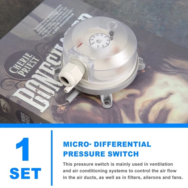 Pressostato Differenziale RUANI 50-500Pa - Interruttore Aria A Pressione Regolabile - Foto 8