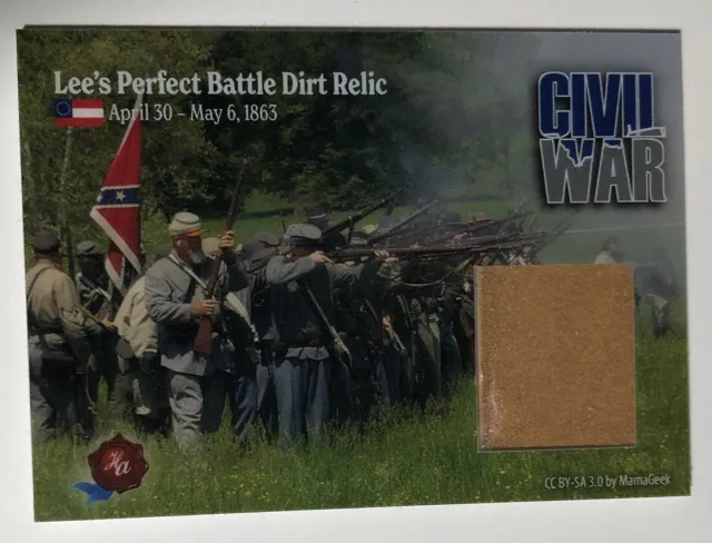 2023 HA Civil War Lee’s Perfect Battle Dirt Relic Card 1/125 Made #CWD13A