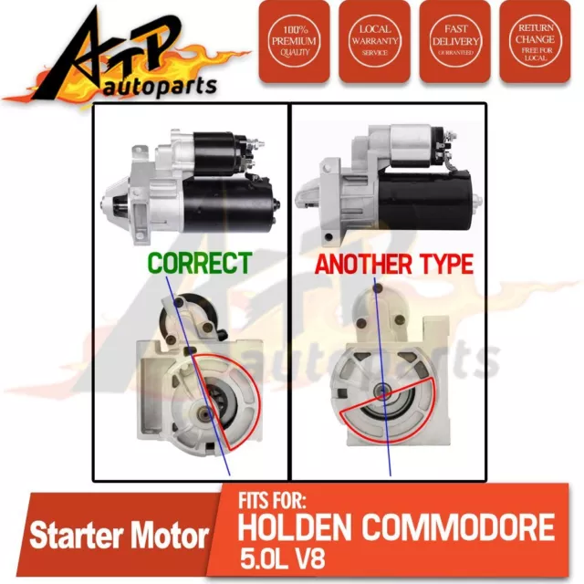 Starter Motor for Holden Commodore VS VT Statesman VR V8 5.0L Petrol 304 (LB9) 2