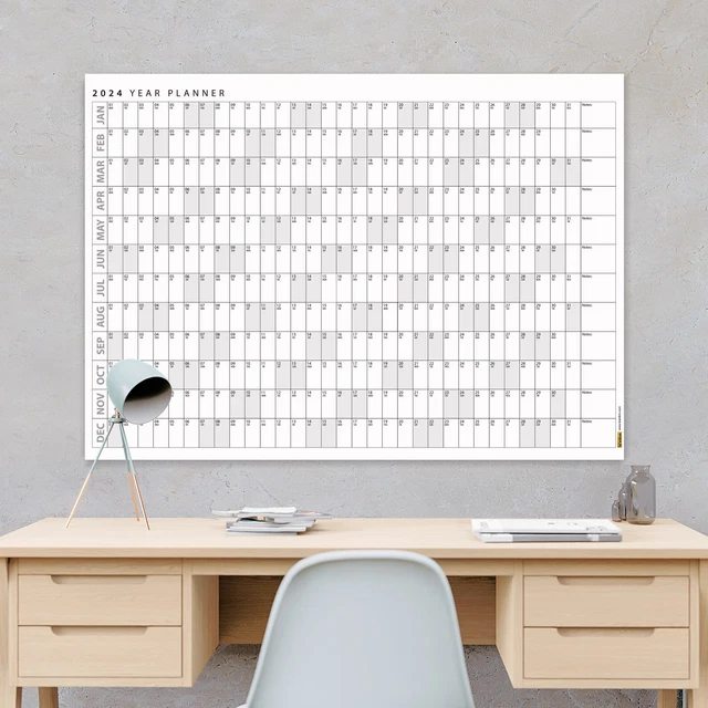 GREY COLOR 2025 Wall Planner, 2025 Wall Calendar, 2025 Year Planner