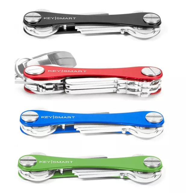 KeySmart Compact Key Holder Organiser Pocket Size Ring Holds 2-10 Keys