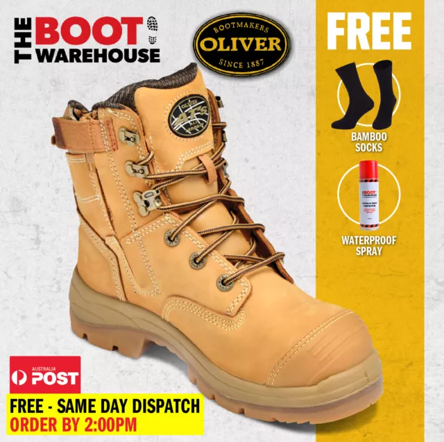 Oliver Work Boots, 55332z, Steel Toe Cap Safety, Side Zip, Scuff Cap. GENUINE!!