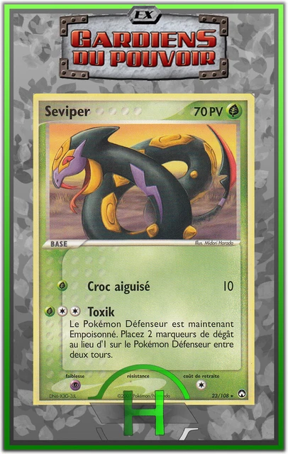 Seviper - EX:Guardians of Power - 23/108 - French Pokemon Card