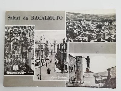 RACALMUTO Palazzo Comunale 1936 Cartolina Ed.Alessi 