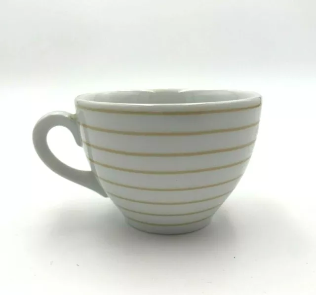 Mitterteich Bavaria - Tasse - Teetasse Kaffeetasse Kaffee -Streifen - beige weiß