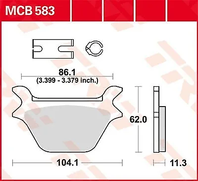 TRW MCB583 Plaquettes de freins