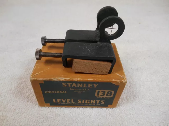 VTG Stanley SW Level Sights No.138 NOS Sweetheart Sweethart Era Rare