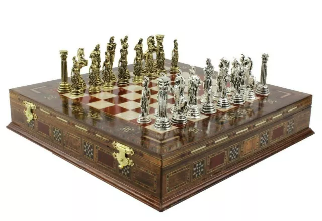 Personalized 10.8 Inches Chess Set - Luxury Chess Set - Rosewood Chess Set