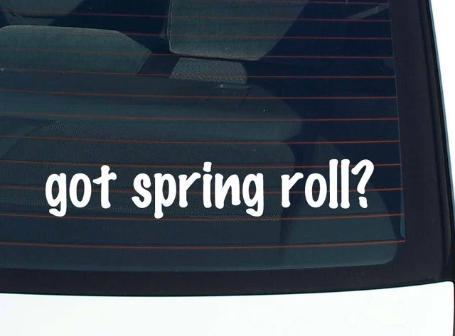 got spring roll? CAR DECAL BUMPER STICKER VINYL FUNNY JOKE WINDOW