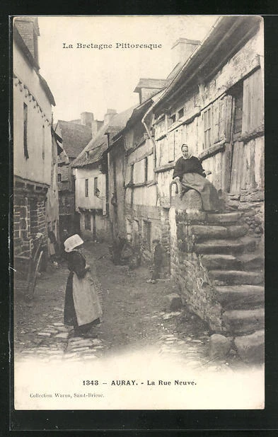 CPA Auray, La Rue Neuve