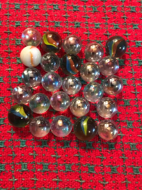 Lot of Vintage Glass Marbles 