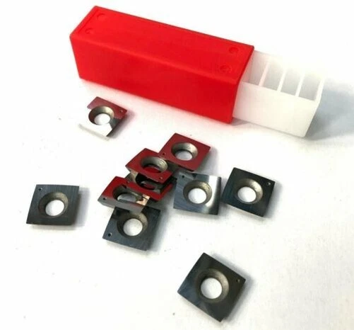 10 pces. 15 x 2.5mm REVERSIBLE TURN BLADES 4x R150 EDGE RADII & CORNER RADS
