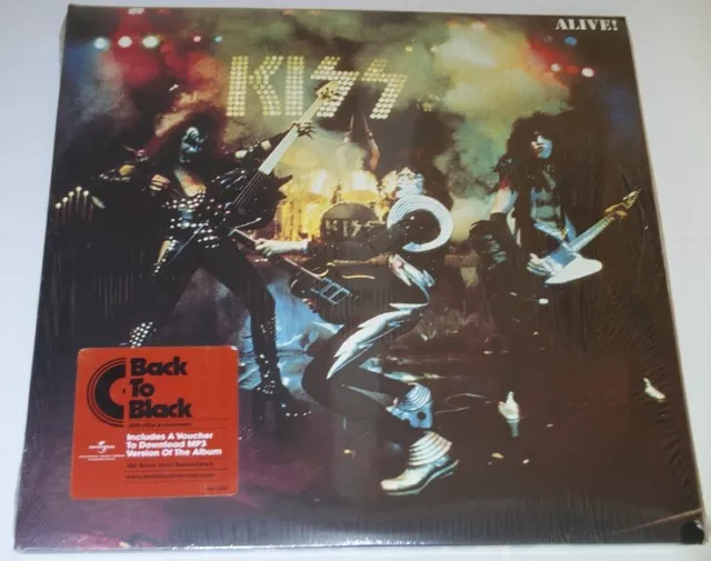 Kiss Alive 2 Lp Vinyl 180 Gram Remastered Back To Black Factory Sealed