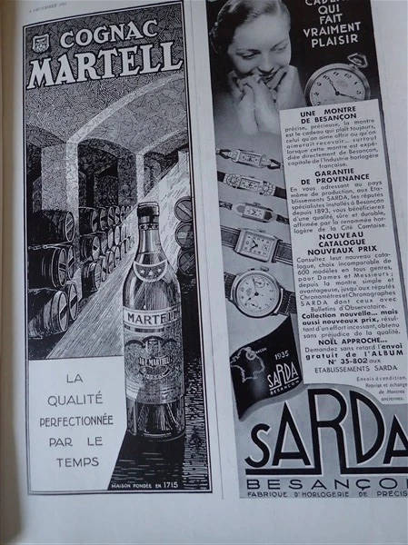 Lot De 3 Cartes Postales Publicitaires Anciennes Montres SARDA Besançon - Occasion Bon état