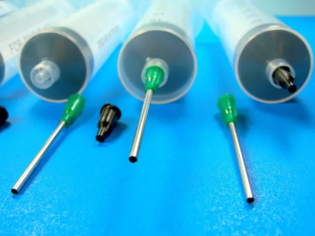 6 Syringes 60ml 60cc 14 Gauge Tips & Caps Dispense Adhesives Glue Gel Craft LL14 2
