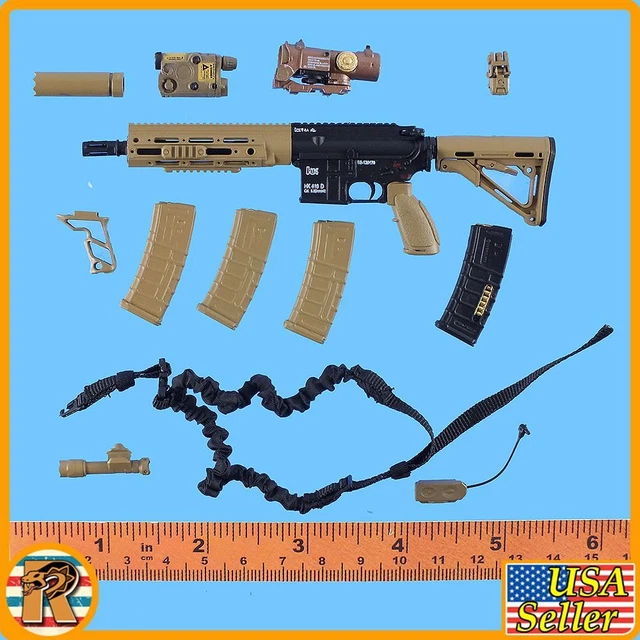 SEAL TEAM SPECIAL Forces - HK416 Rifle Set #3 -1/6 Scale Mini Times