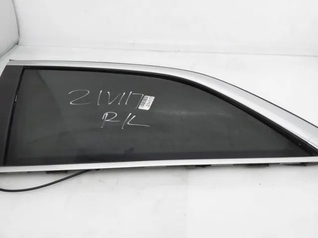 2007-2015 Audi Q7 Rear Driver Left Quarter Window Glass 4L0-845-299-R-Nvb