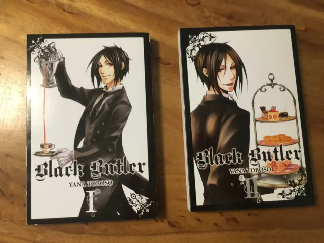 Black Butler Vol 1 2  Manga, Yana Toboso, Yen Press, Avg Grade Nm 9.4