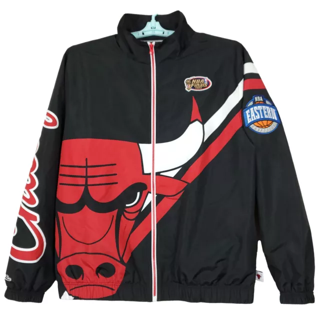 Mitchell And Ness Chicago Bulls NBA Preseason Warm Up Track Jacket (red)