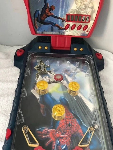 2002 Spider-Man Marvel Pinball Machine Lights & Sound Work ( Including Battery )