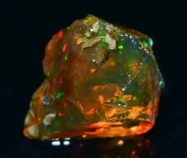 Opal Rough 30.30 Carat Natural Ethiopian Opal Raw Welo Opal Gemstone Multi Fire