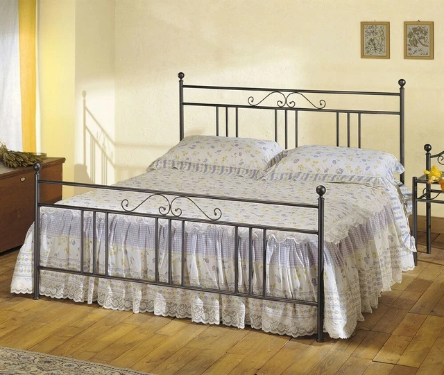 Letto matrimoniale Cosatto Ines in ferro battuto versione Testata e Giroletto