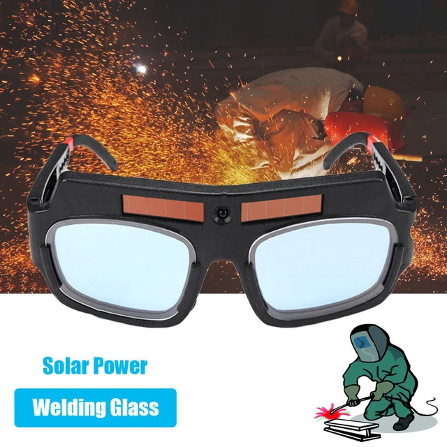 Solar Powered Auto Darkening Welding Glasses Welder Protection Helmet Mask