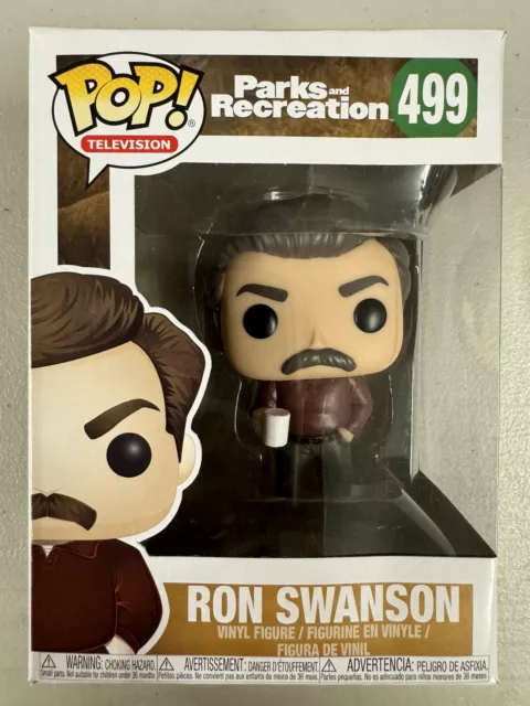 Ron Swanson 499 ~ Parks and Recreation ~ Funko Pop Vinyl + FREE POP PROTECTOR