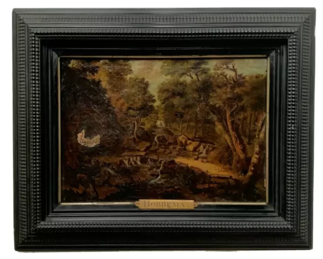 TO RESTORE 18th century Landscape Follower MEINDERT HOBBEMA old canvas painting