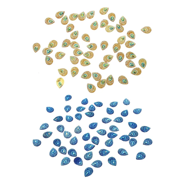 100PCS Kristall Edelsteine für Handwerk Strass Charms Kristall Flatback Charme