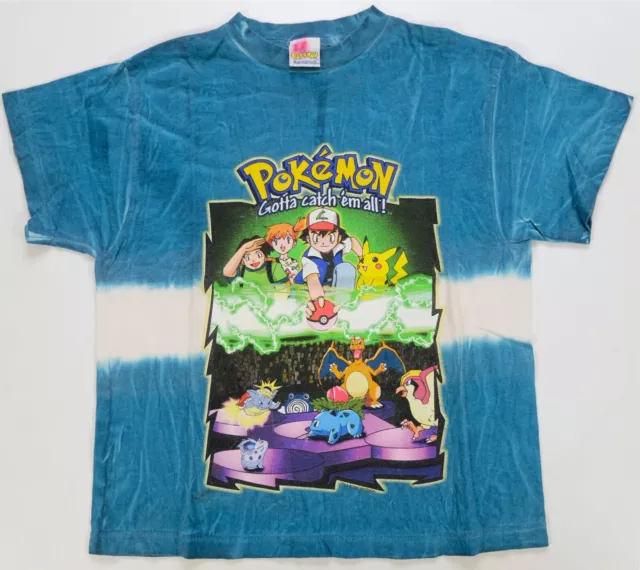 Rare Vintage Pokemon Gotta Catch Em All Ash Pikachu Charizard T Shirt 90s Youth 99 99 Picclick