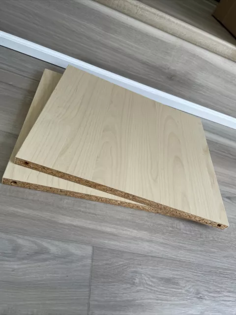 IKEA Expedit Shelf Shelves Light Wood Color Set Of 2 Bookcase Shelf