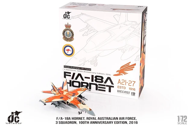 F/A-18A HORNET, RAAF, 3 Squadron, 100th Anniversary, 2016, 1/72 JCW-72 ...